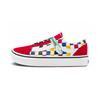 Old Skool Series Canvas Checkerboard Trendy Versatile Sports Low-Top Kids Skate Shoes Red White Blue Color Block Kids Sneakers VN0A4U1Q2JR
