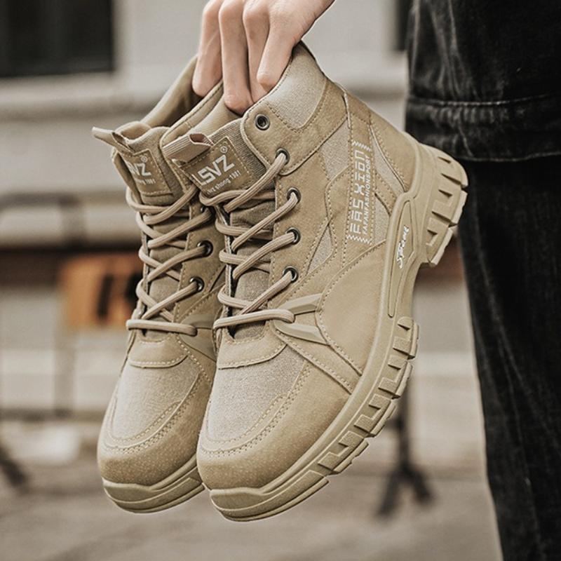 Fashion Botas High Quality Desert Men Works Safety Boots Waterproof Non Slip Men Ankle Boots Outdoor Wear-resistant Comfortable Sneakers