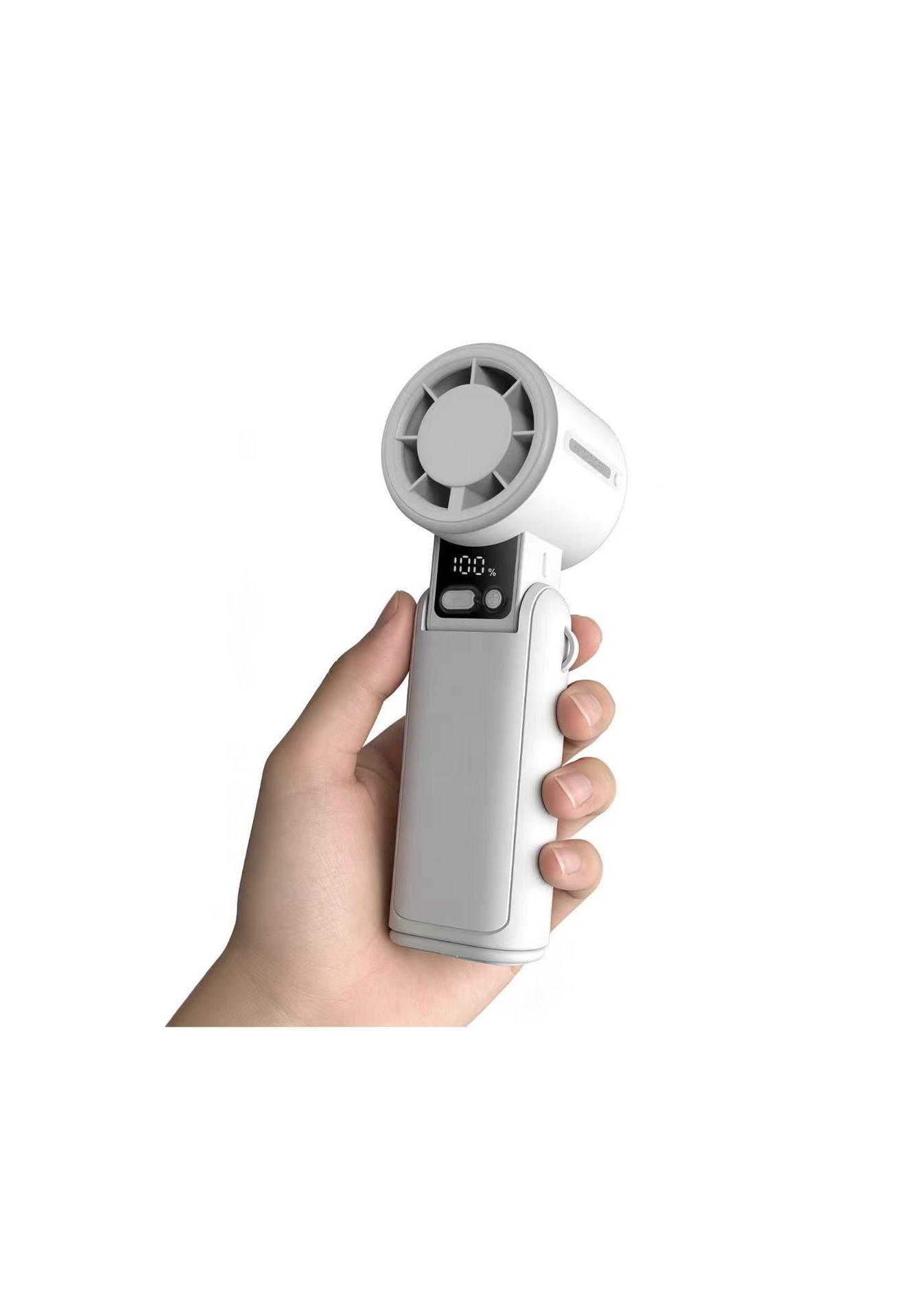 

2026 Portable High-Power USB Rechargeable Handheld Cooling Fan 183*62.22*57.54【3600mAh】 білий