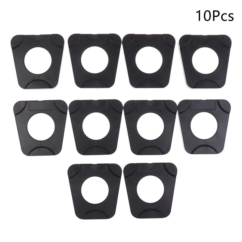 

10 шт. Стоматологические лабораторные материалы Пластиковая пластина Металлическая деталь Универсальная стоматологическая модель артикулятора Прикус Стоматологические лабораторные принадлежности 10Pcs чёрный