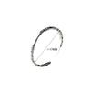 Real 925 Silver Minimalist Geometric Round Adjustable Rings for Women Trendy Fine Jewelry Irregular Accessories