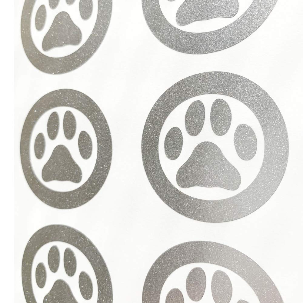 nc-smile Dog Cat Paw Footprint Cutting Sticker One Point Mark