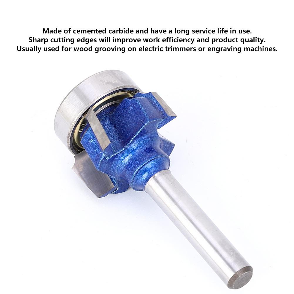 Freză Rotundă de Profilat cu 4 Dinți 8mm 0.3in Bit de Rindea pentru Mașini de Tuns Electrice Gravură