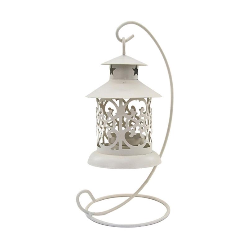 Decorative Iron Birdcage Lanterns Tealight Candle Stand With Hollowout Motifs For Outdoor Indoor Ambiances Lighting