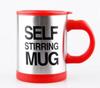 Portable 14oz 400ml Electric Auto 304 Stainless Steel Coffee Mixing Cup With Lid Handle Self Stirring Coffee Mug