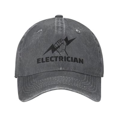Punk-Elektriker-Ingenieur, elektrische Leistung, Unisex, Baumwolle, Baseballkappe, für Erwachsene, verstellbare Papa-Mütze, Damen, Unisex, Sport