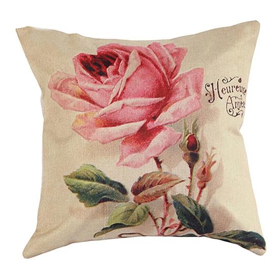 Blomsterputetrekk Firkantet Delikat Dekorativ