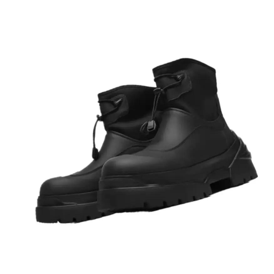 New  Men's Retro High-top Heightening Thick-soled Outdoor Function Wind Elastic Elastic Platform Boots