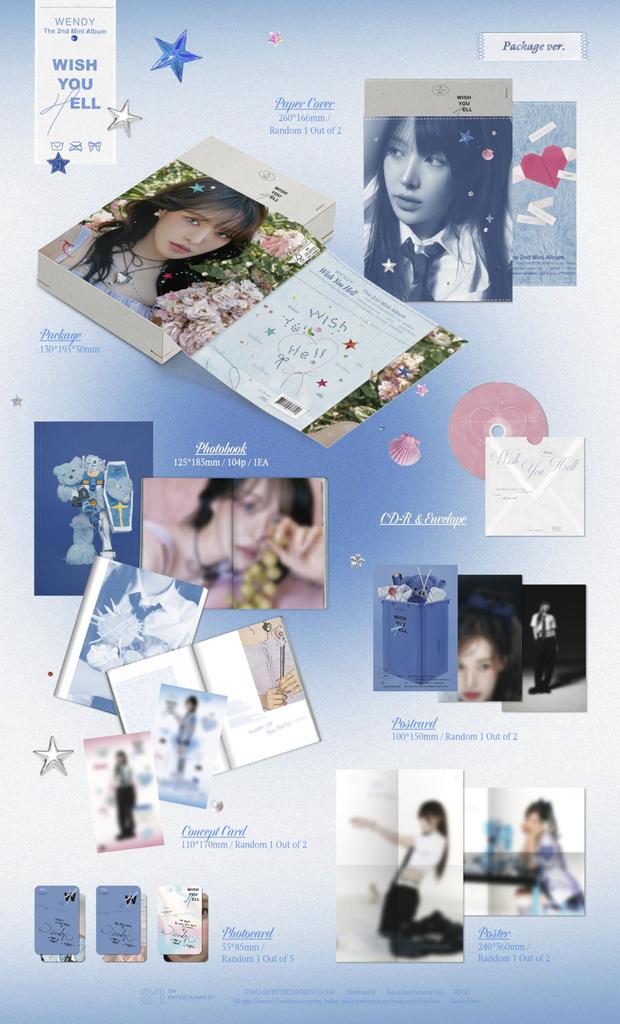 WENDY 2nd Mini Album 'Wish You Hell (Package Ver.)' (Korean Edition)