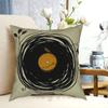 Enchanting Vinyl Records Pillow Case Printed Home Soft DIY Pillow Cover Vinyl Cool Vector Vinyl Record Dj Record Music