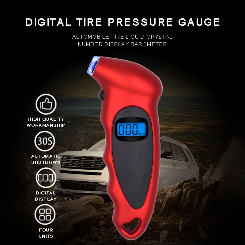 

PDTO LCD Тестер давления воздуха в шинах Автомобильный мотоцикл Авто Цифровой шиномер Шиномер Измеритель
