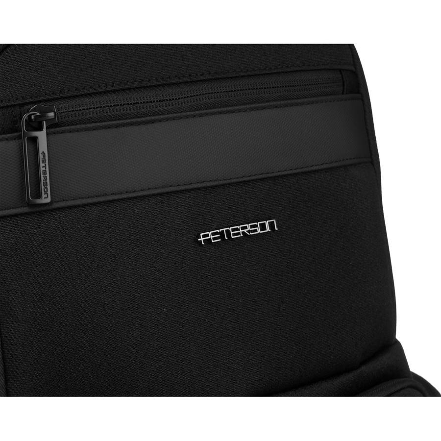 Großer schwarzer Reise-Laptop-Rucksack - Peterson