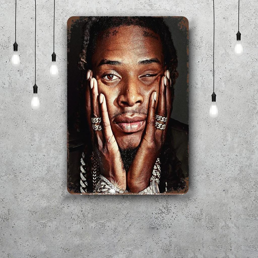Fetty Wap Vintage Tin Sign Home Decor Wall Decor Art Wall Mural Room Decoration Decor Retro Metal Sign Plate Bar Posters