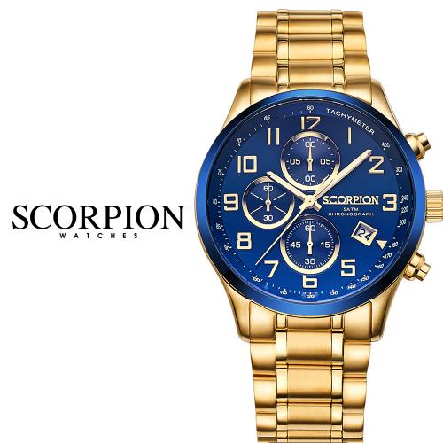 [SCORPION] SCORPION Neith Chronograph Metal Watch SP3348M-GBU