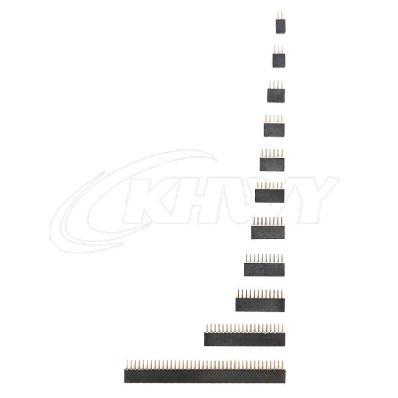 1.27mm Pitch Single Row Straight Female Header (1x3-40P)