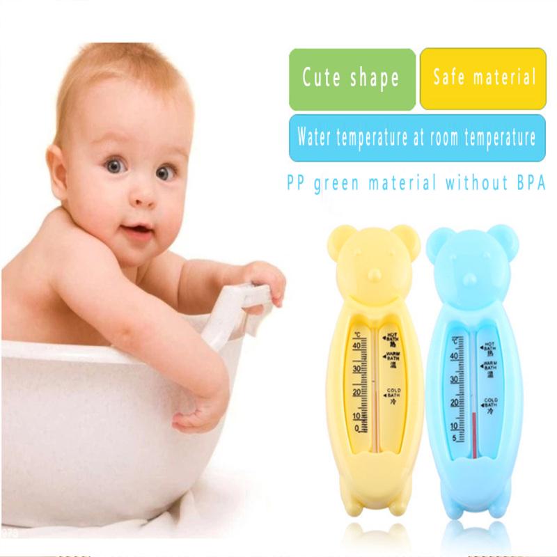 Baby Water Temperature Gauge Cartoon Bear Shape Indoor Thermometer