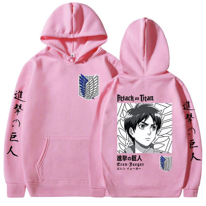 Anime Attack On Titan Graphic Hoody Men Women Clothing Hip Hop Oversized Sweatshirts Fashion Oversized Fleece Hoodies Streetwear