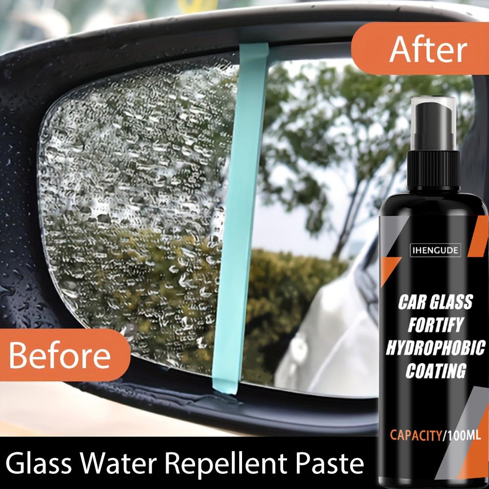 Car Glass Rain Repellent, Rearview Mirror Water Repellent Spray, Long-Lasting Rain Repellent for Car Front Windshield, Rearview Mirror Rain
