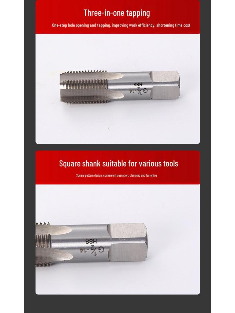 Schnellarbeitsstahl GZGNPT Wasserrohr Reparaturgewindeschneider für beschädigte Gewinde 65424241