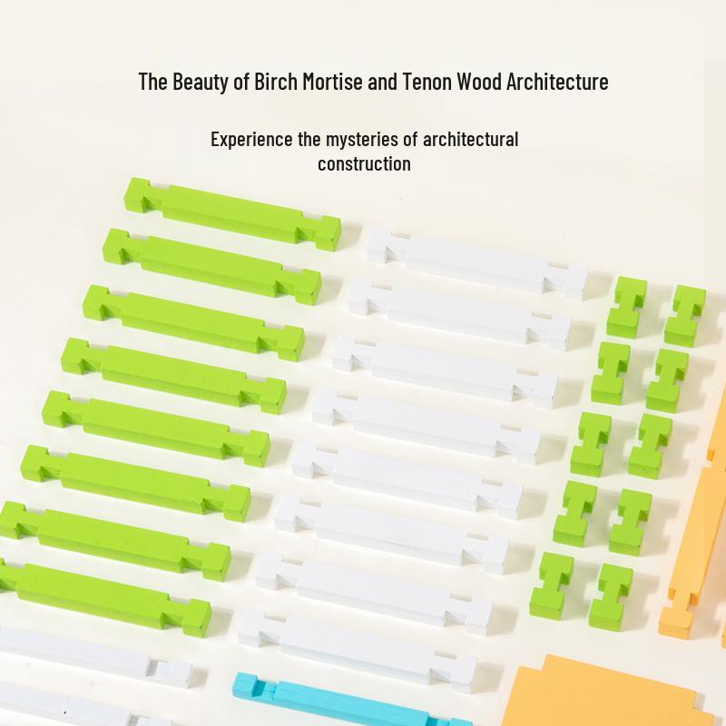 Luban Čep a dlab Dřevěná stavebnice: Dětská DIY vzdělávací montáž chatky