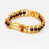 Handmade OM Rudraksha Bead Bracelet – Spiritual Healing Meditation Yoga Jewelry for Men & Women