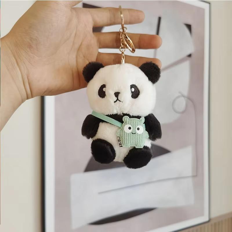 Breloc de pluș 1PC Breloc păpușă panda din desene animate Suveniruri agățate Genți Huse pentru telefoane mobile Decoratiuni agățate Cadou de aniversare