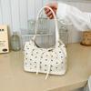 Simple Style Sweet Shoulder Bag Portable Contrast Handbags Gift Bowknot Underarm Bag  Daily Use