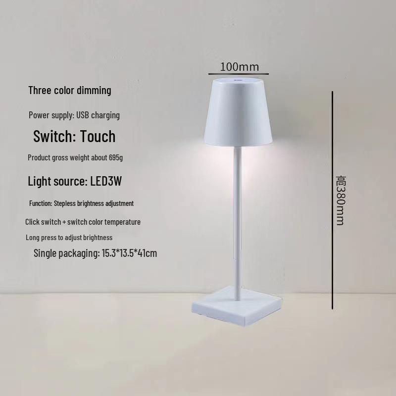 USB Rechargeable LED Table Lamp: Touch-Control Night Light for Outdoor & Indoor Atmosphere