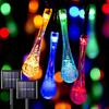 Outdoor Solar-Powered Waterproof LED Bubble String Lights for Christmas Decoration
