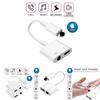 Iphone Headphone Adapter Charger 2 In 1 High-quality Tpe Wire Lightweight And Portable