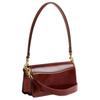 Coach Tabby 20 Logo de la Marque Poignée Amovible Sac à Main en Cuir Lisse Sac Bandoulière Petit Sac à Main Femme Marron Foncé CW632-B4XB6