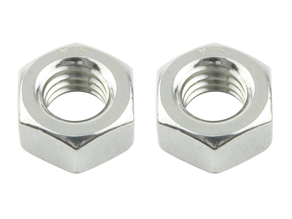 POSH FAITH Motorcycle Supplies Stainless Steel Nuts 2 Pieces M8 900078-S2
