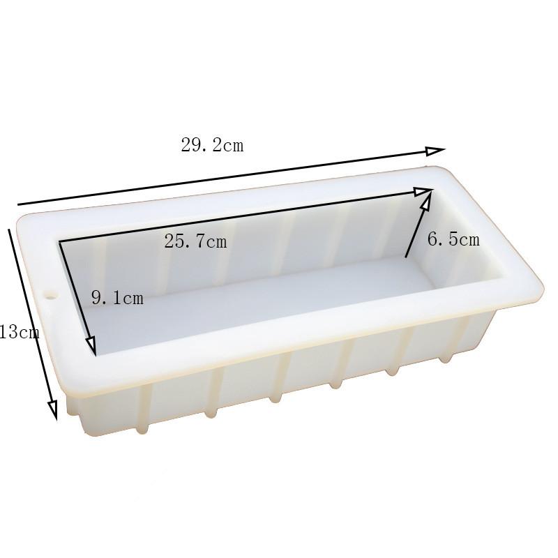 1,5L Silikon Seifenform Rechteckig Toastlaib Mousse Kuchenformen DIY Hausgemachte Form Seifenherstellungswerkzeug Zubehör für Küche Backen
