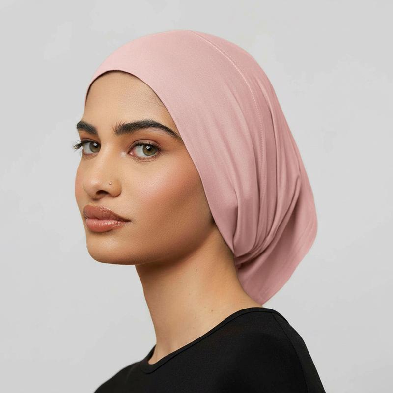 Solid Color Turban Ethnic Style Elastic Ribbon Head Scarf For Women Girls  Beanie Hat Head Scarf  Hair Accessories