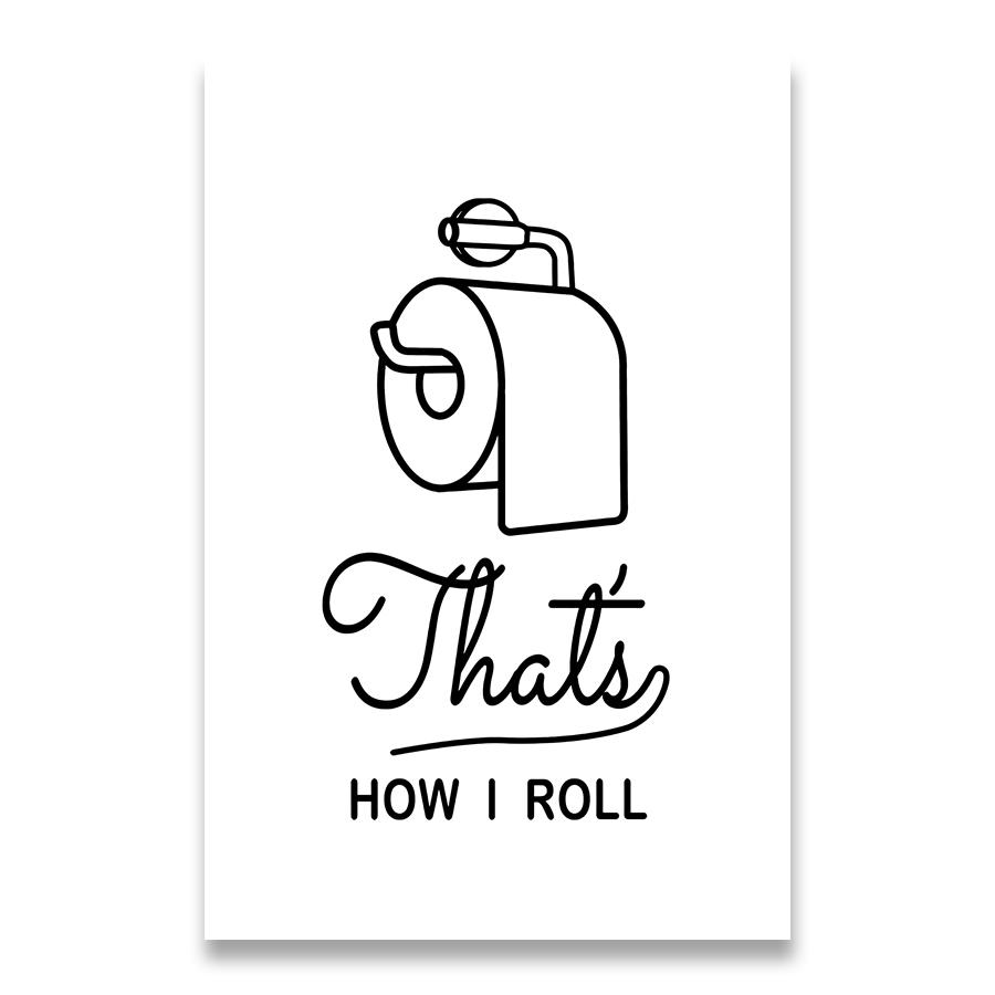 Canvas Painting Decoration Funny Toilet Picture Get Shit Done Ice-Cream Wall Art Picture Poster Home Decoration 21X30CMNo Framed
