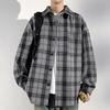 Xiaoxiangfeng Woolen Plaid Jacket for Men In Autumn New Style Loose and Versatile American Retro Lapel Jacket for Men