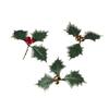 Holiday Party Christmas Decorations Handcraft Accessories Artificial Leaf Berry Fake Fruit Plant