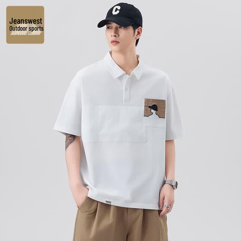 JEANSWEST OUTDOOR Men s Summer Short-Sleeve Polo Shirt 3XL