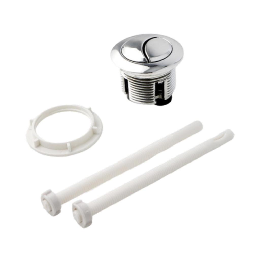 Toilet Button Convenient Round Tank Valve Replacement Part for Restroom Home S