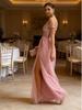 European Women's Sequined Slit V-Neck Backless Evening Gown (2025)