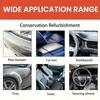 Car Black Interior Repair Cream Restore As New Shiny Seats Doors Dashboard Tires Steering Wheel Universal Cover Set