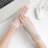 Non-slip Sun Protection Gloves Breathable Lace Gloves Fashion Women Half-finger Gloves  Summer