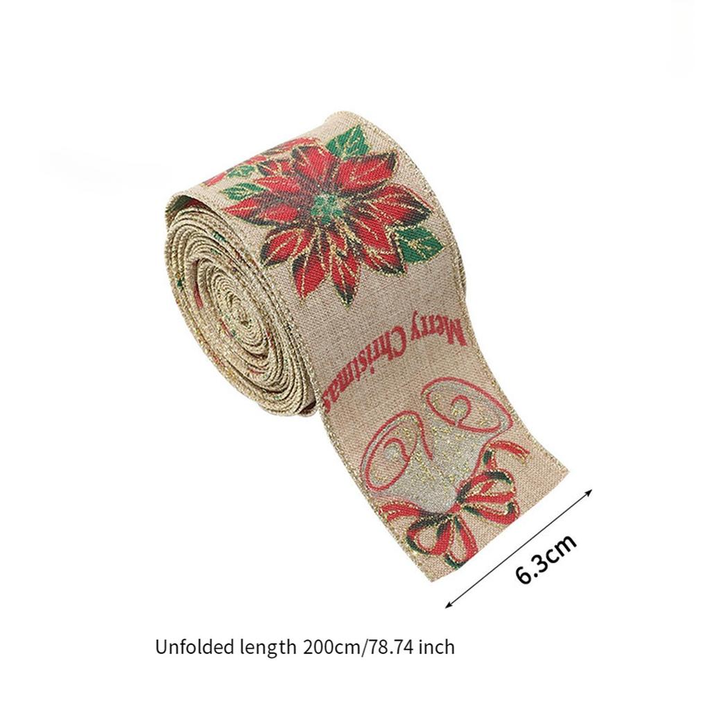 Christmas Ribbon Gift Box Fashionable Holiday Decorative Satin Band for Bouquets Wedding Festivals Sewing Craft Party Favor