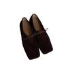 French Retro Niche Square Head Bow Flat Ballet Shoes Single Shoes Women's Spring and Autumn New Mary Jane Loafers