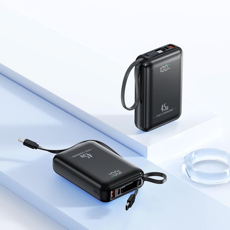 For Laptop 20000mAh 45W Power Bank Portable 10000mAh USB C Cable Fast Charging Mobile External Battery For iPhone Samsung Xiaomi