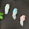 2Pcs Cute Artificial Birds Fake Foam Animal Simulation Feather Birds Models Tit Diy Craft Home Garden Floral Ornament Decoration