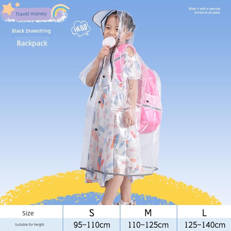 Full Body Waterproof First Grade Kids Raincoat for School