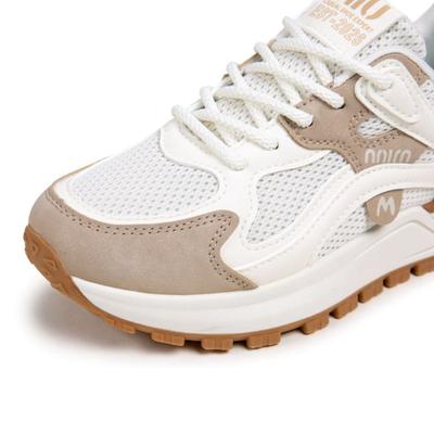 Frühlingsplateau Dad Schuhe Student Lauf-Mesh Sportschuhe Weiche Sohle Rutschfest Freizeitschuhe Damen
