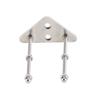 Skateboard Wall Mount Metal Silver Multifunctional Electric Scooter Display Storage Rack for