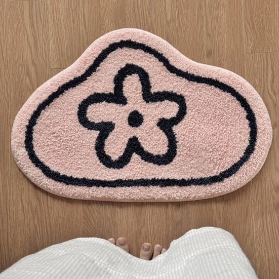 Anti-Slip Floor Mat Absorbent Imitation Cashmere Kitchen Bathroom Mat Oil-resistant Sink Mat Multifunctional Living Room Rug